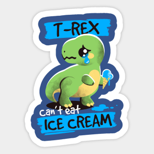 Sad t-rex Sticker